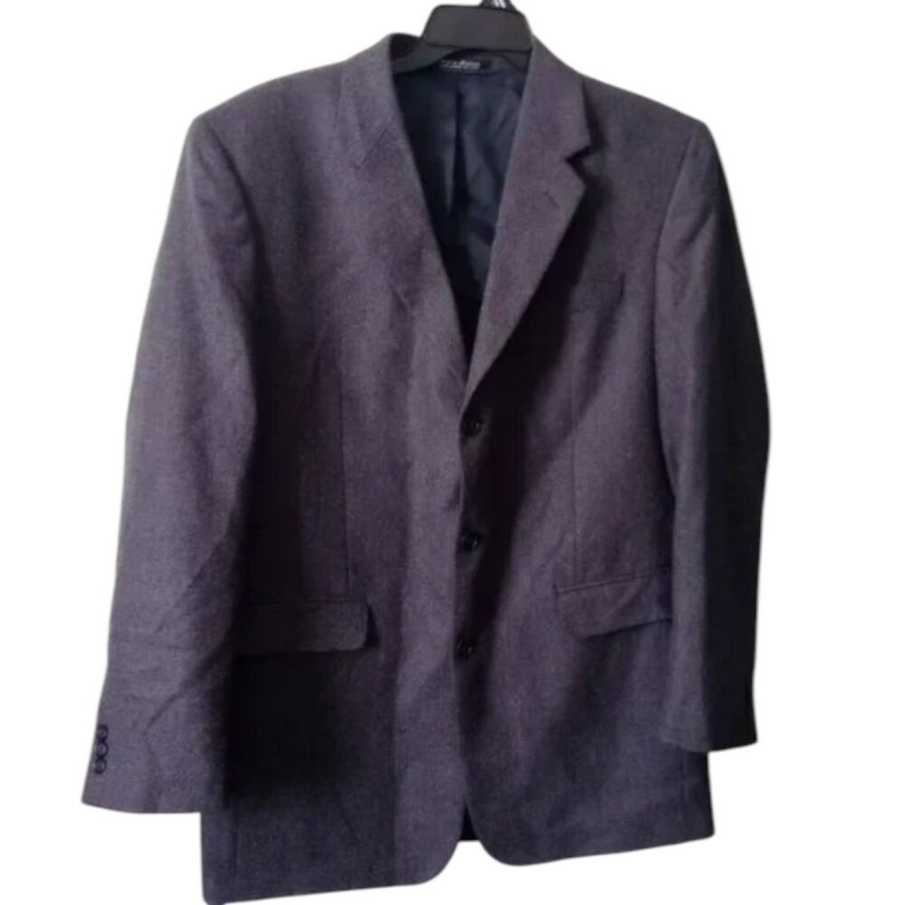 Calvin Lanificio di Pray Sport Coat 44R Gray Wool Blend Jacket